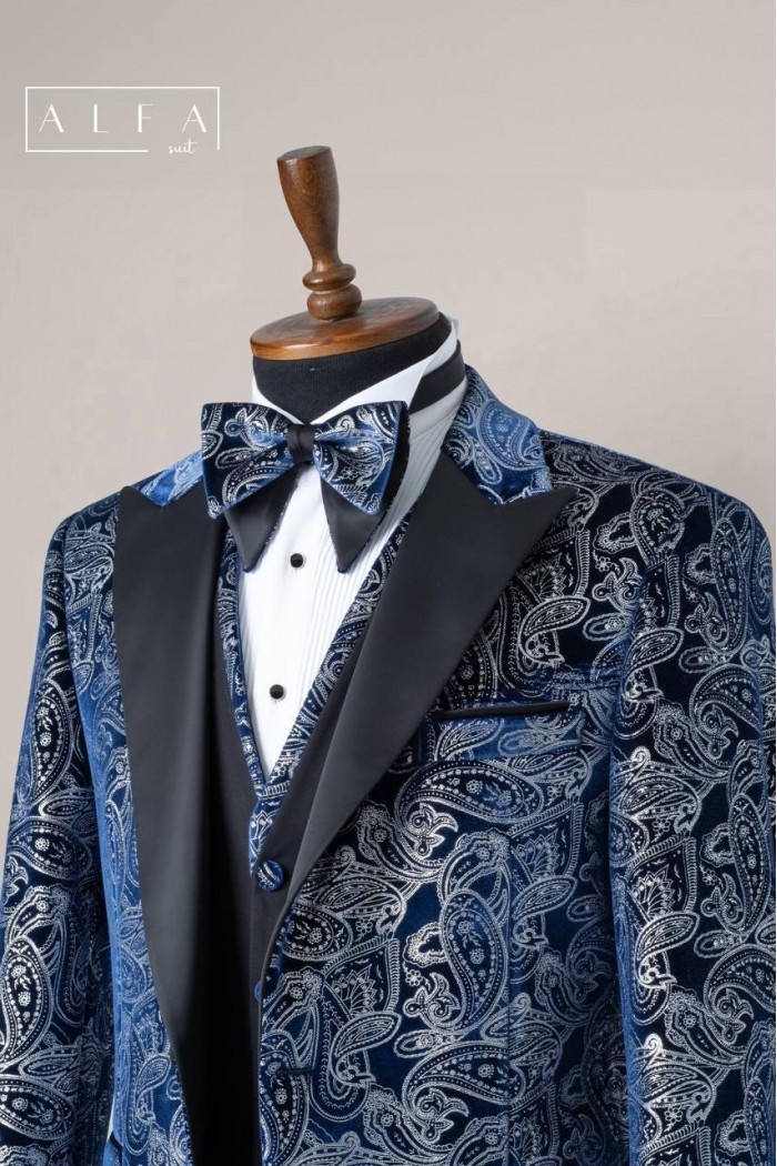 Alfa Suit Slim Fit Koyu Gri Düz Takım Elbise