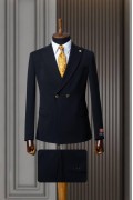 Alfa Suit Slim Fit Koyu Gri Düz Takım Elbise