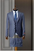 Alfa Suit Slim Fit Koyu Gri Düz Takım Elbise