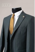 Alfa Suit Slim Fit Koyu Gri Düz Takım Elbise