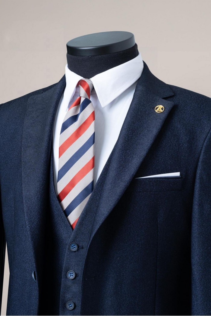 Alfa Suit Slim Fit Koyu Gri Düz Takım Elbise