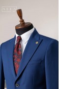 Alfa Suit Slim Fit Koyu Gri Düz Takım Elbise