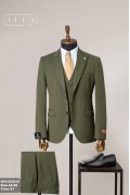 Alfa Suit Slim Fit Açık Gri Düz Takım Elbise