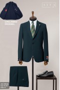 Alfa Suit Slim Fit Açık Gri Düz Takım Elbise