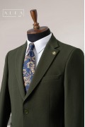 Alfa Suit Slim Fit Koyu Gri Düz Takım Elbise