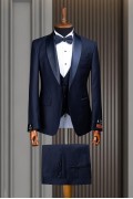 Alfa Suit Slim Fit Koyu Gri Düz Takım Elbise