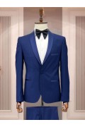 Alfa Suit Slim Fit Açık Gri Düz Takım Elbise