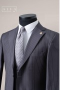 Alfa Suit Slim Fit Koyu Gri Düz Takım Elbise