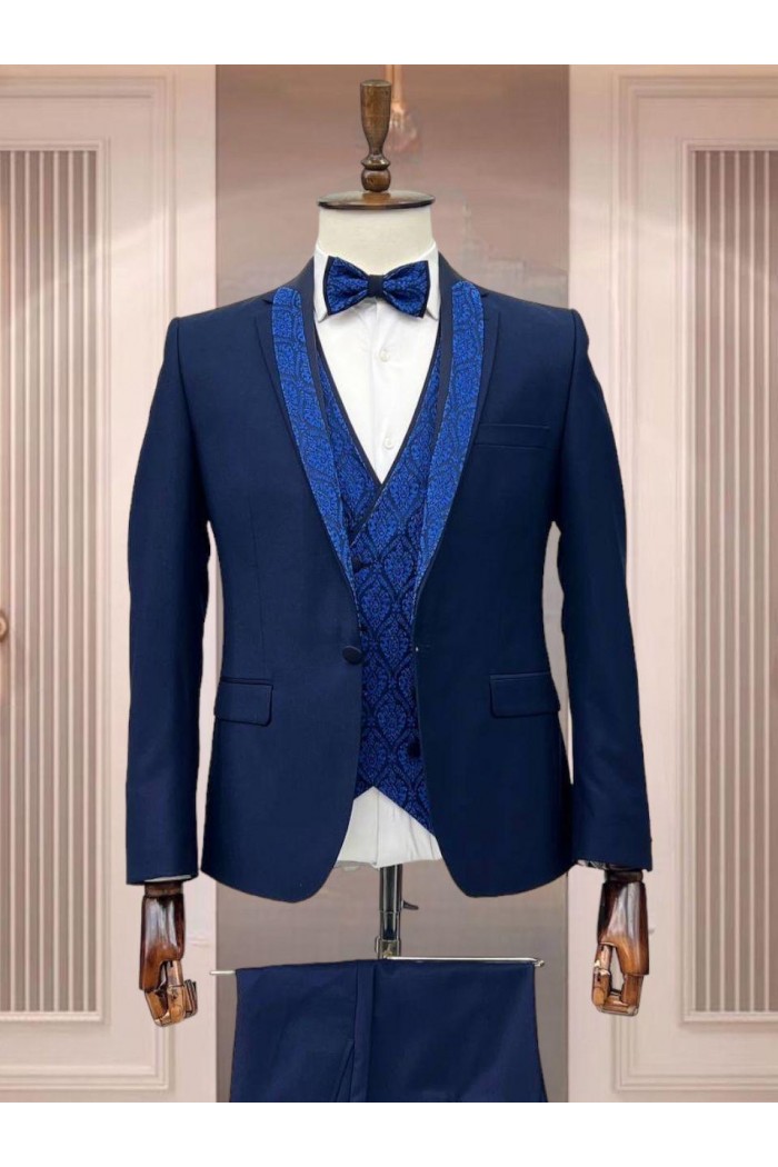Alfa Suit Slim Fit Açık Gri Düz Takım Elbise