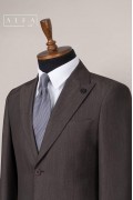 Alfa Suit Slim Fit Koyu Gri Düz Takım Elbise