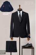 Alfa Suit Slim Fit Açık Gri Düz Takım Elbise