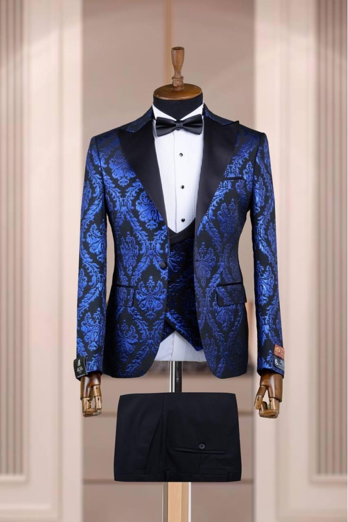 Alfa Suit Slim Fit Açık Gri Düz Takım Elbise