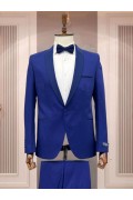 Alfa Suit Slim Fit Açık Gri Düz Takım Elbise