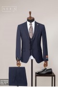 Alfa Suit Slim Fit Açık Gri Düz Takım Elbise