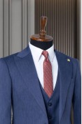 Alfa Suit Slim Fit Koyu Gri Düz Takım Elbise