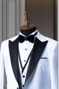 Alfa Suit Slim Fit Açık Gri Düz Takım Elbise