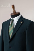 Alfa Suit Slim Fit Koyu Gri Düz Takım Elbise