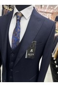 Alfa Suit Slim Fit Koyu Gri Düz Takım Elbise