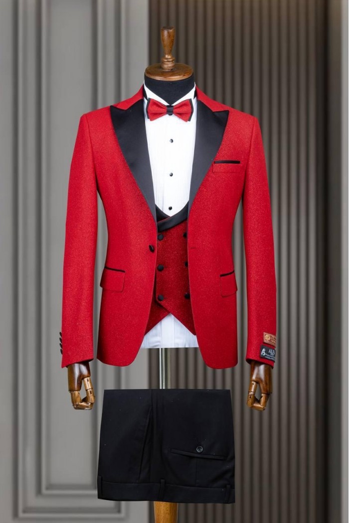 Alfa Suit Slim Fit Kahverengi Düz Takım Elbise
