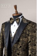 Alfa Suit Slim Fit Koyu Gri Düz Takım Elbise