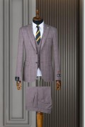 Alfa Suit Slim Fit Koyu Gri Düz Takım Elbise