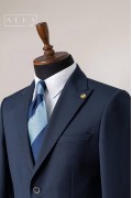 Alfa Suit Slim Fit Koyu Gri Düz Takım Elbise