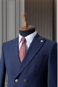 Alfa Suit Slim Fit Koyu Gri Düz Takım Elbise